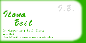 ilona beil business card